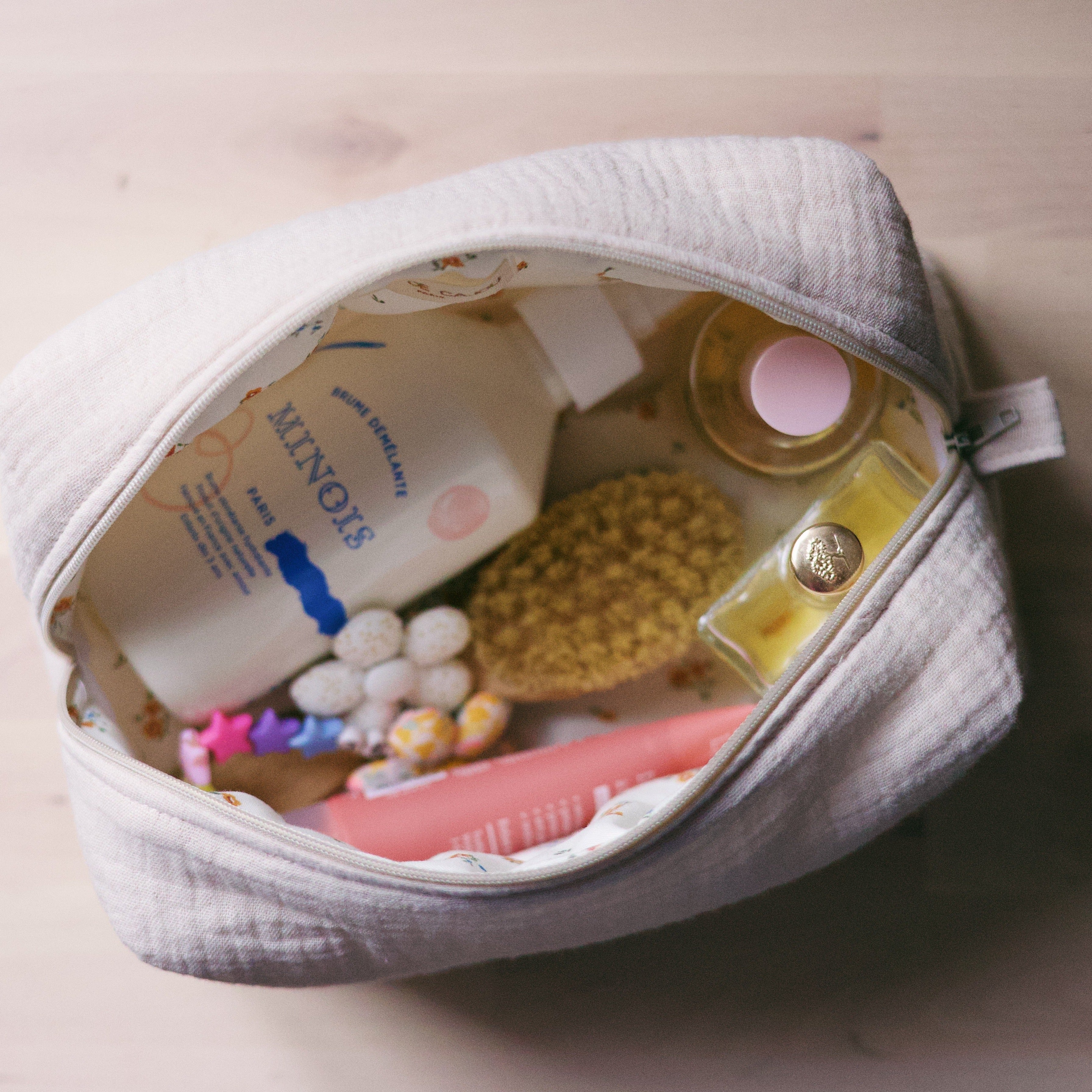 Picture of a full baby's toiletry bag