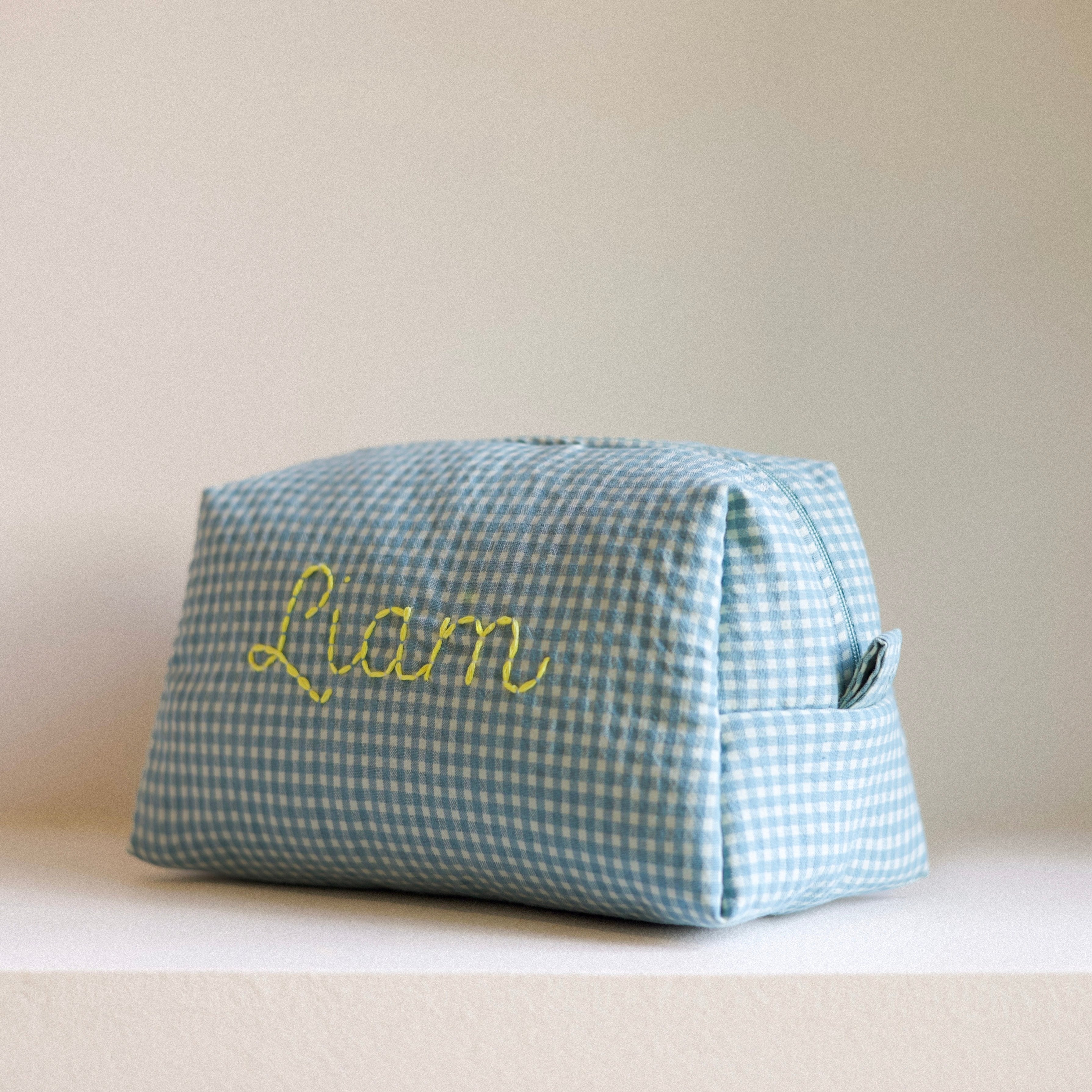 Gingham Baby’s Toiletry Bags